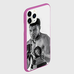 Чехол iPhone 11 Pro матовый Young Muhammad Ali, цвет: 3D-фиолетовый — фото 2