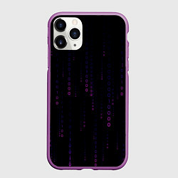 Чехол iPhone 11 Pro матовый Color black pink, цвет: 3D-фиолетовый