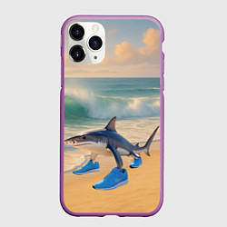 Чехол iPhone 11 Pro матовый Тралалеро тралала мем