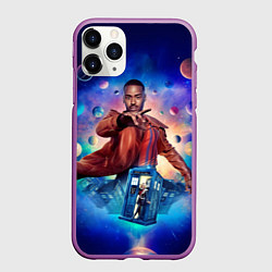 Чехол iPhone 11 Pro матовый Доктор Кто Шути Гатва, цвет: 3D-фиолетовый