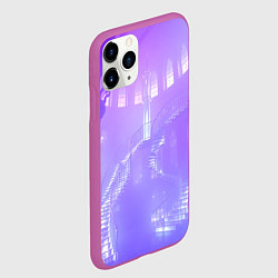 Чехол iPhone 11 Pro матовый Лавандовые прозрачные лестницы, цвет: 3D-фиолетовый — фото 2