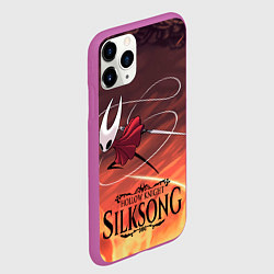 Чехол iPhone 11 Pro матовый Герой Hollow knight silksong, цвет: 3D-фиолетовый — фото 2