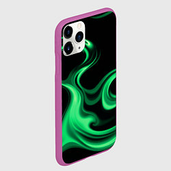 Чехол iPhone 11 Pro матовый Color green smoke, цвет: 3D-фиолетовый — фото 2