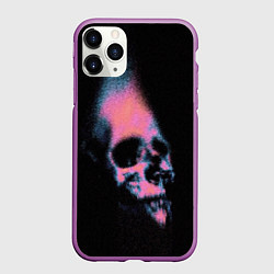 Чехол iPhone 11 Pro матовый Череп аэрозоль