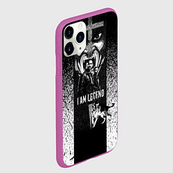 Чехол iPhone 11 Pro матовый Я легенда 2, цвет: 3D-фиолетовый — фото 2