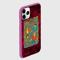 Чехол iPhone 11 Pro матовый Astro в стиле психоделики, цвет: 3D-фиолетовый — фото 2