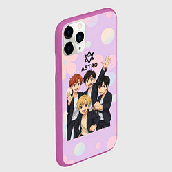Чехол iPhone 11 Pro матовый Astro anime, цвет: 3D-фиолетовый — фото 2
