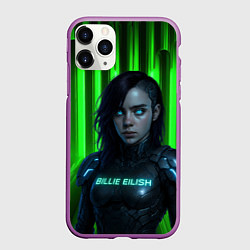 Чехол iPhone 11 Pro матовый Билли Айлиш космический костюм