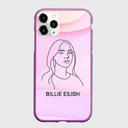 Чехол iPhone 11 Pro матовый Билли Айлиш из линии - минимализм