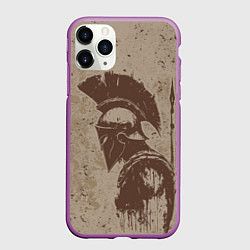 Чехол iPhone 11 Pro матовый Спарта, цвет: 3D-фиолетовый