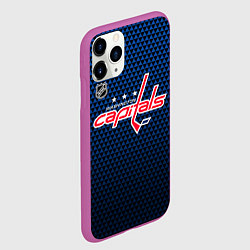Чехол iPhone 11 Pro матовый Вашингтон Кэпиталз - синий градиент, цвет: 3D-фиолетовый — фото 2