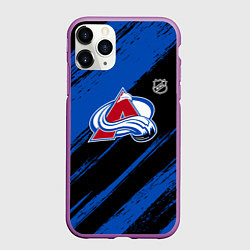 Чехол iPhone 11 Pro матовый Колорадо Эвеланш - синий и черный, цвет: 3D-фиолетовый