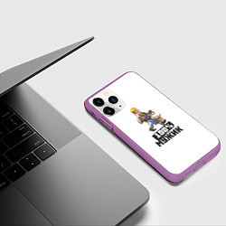 Чехол iPhone 11 Pro матовый 100 процентов мужик, цвет: 3D-фиолетовый — фото 2