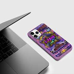 Чехол iPhone 11 Pro матовый Stage, цвет: 3D-фиолетовый — фото 2