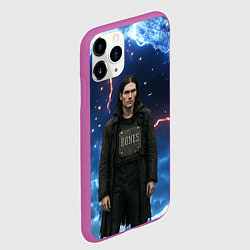 Чехол iPhone 11 Pro матовый Bones в именном бронежилете, цвет: 3D-фиолетовый — фото 2