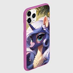 Чехол iPhone 11 Pro матовый Принцесса пони - Мой Маленький Пони, цвет: 3D-фиолетовый — фото 2