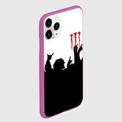 Чехол iPhone 11 Pro матовый Monster energy rock black, цвет: 3D-фиолетовый — фото 2