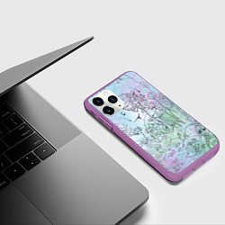 Чехол iPhone 11 Pro матовый Скетч японские дорамы, цвет: 3D-фиолетовый — фото 2