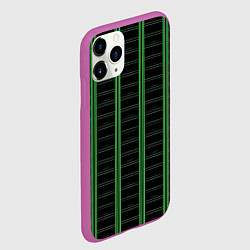 Чехол iPhone 11 Pro матовый Color black cage, цвет: 3D-фиолетовый — фото 2