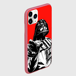 Чехол iPhone 11 Pro матовый Star wars - Darth Wader, цвет: 3D-малиновый — фото 2
