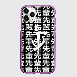 Чехол iPhone 11 Pro матовый Doom logo japan