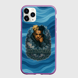 Чехол iPhone 11 Pro матовый XXXTentacion в облаке, цвет: 3D-фиолетовый