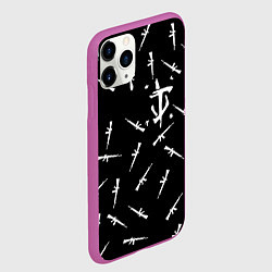 Чехол iPhone 11 Pro матовый Doom army, цвет: 3D-фиолетовый — фото 2