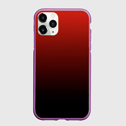 Чехол iPhone 11 Pro матовый Red gradient, цвет: 3D-фиолетовый