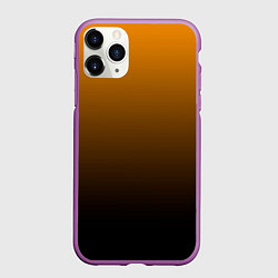 Чехол iPhone 11 Pro матовый Orange gradient, цвет: 3D-фиолетовый