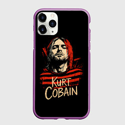 Чехол iPhone 11 Pro матовый Курт Кобейн, Нирвана