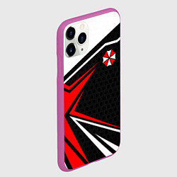 Чехол iPhone 11 Pro матовый Umbrella - red uniform, цвет: 3D-фиолетовый — фото 2