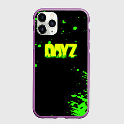 Чехол iPhone 11 Pro матовый Dayz кислотное краски логотип, цвет: 3D-фиолетовый