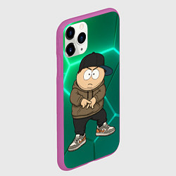 Чехол iPhone 11 Pro матовый Эрик Картман одет как подросток, цвет: 3D-фиолетовый — фото 2