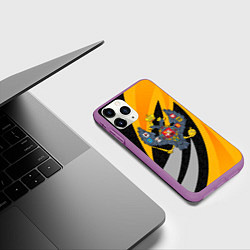 Чехол iPhone 11 Pro матовый Российская империя - желтый спорт, цвет: 3D-фиолетовый — фото 2