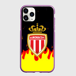Чехол iPhone 11 Pro матовый Monaco огненный стиль