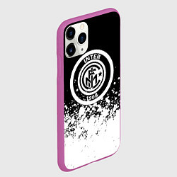 Чехол iPhone 11 Pro матовый Inter краски, цвет: 3D-фиолетовый — фото 2