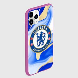 Чехол iPhone 11 Pro матовый Фк Челси, цвет: 3D-фиолетовый — фото 2