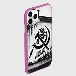 Чехол iPhone 11 Pro матовый Серп и молот - авангард, цвет: 3D-фиолетовый — фото 2