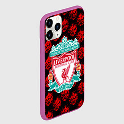 Чехол iPhone 11 Pro матовый Liverpool samurai, цвет: 3D-фиолетовый — фото 2