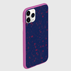 Чехол iPhone 11 Pro матовый Color red squares, цвет: 3D-фиолетовый — фото 2