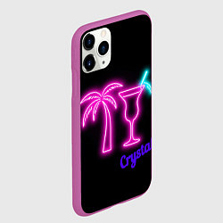 Чехол iPhone 11 Pro матовый Crystal nightwear, цвет: 3D-фиолетовый — фото 2