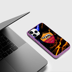 Чехол iPhone 11 Pro матовый ROMA storm rlectro, цвет: 3D-фиолетовый — фото 2