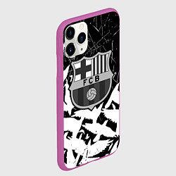 Чехол iPhone 11 Pro матовый Barcelona черно белые птицы, цвет: 3D-фиолетовый — фото 2