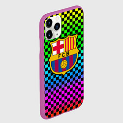 Чехол iPhone 11 Pro матовый Barcelona gradient neon, цвет: 3D-фиолетовый — фото 2