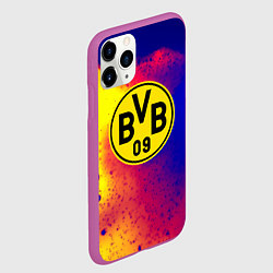 Чехол iPhone 11 Pro матовый Borussia космические краски, цвет: 3D-фиолетовый — фото 2