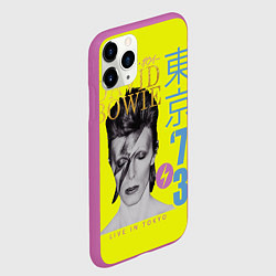 Чехол iPhone 11 Pro матовый David Bowie 1973, цвет: 3D-фиолетовый — фото 2