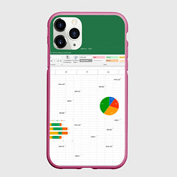 Чехол iPhone 11 Pro матовый Таблица с ошибками - текстура