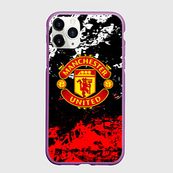 Чехол iPhone 11 Pro матовый Манчестер Юнайтед краски