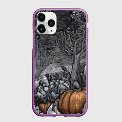 Чехол iPhone 11 Pro матовый Осенние шалости духов