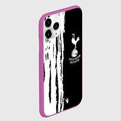 Чехол iPhone 11 Pro матовый Tottenham Hotspur белые краски, цвет: 3D-фиолетовый — фото 2